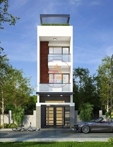 3-Floor and 1 Atlic Modern Townhouse Design